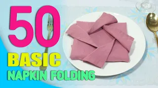 50 NAPKIN FOLDING DESIGN