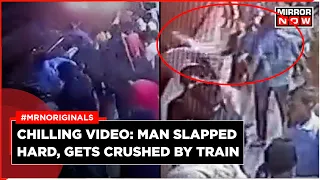 Viral Video | Man Crushed By Train After Being Slapped In Mumbai | Mumbai Local Train | English News