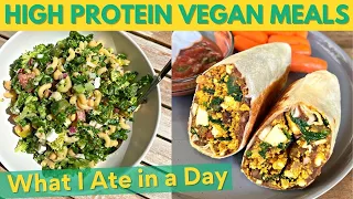 Easy 10 Minute High Protein Vegan Meals 🌿 | What I Ate in a Day (VEGAN) & Getting My Life Together