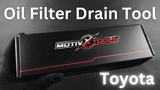 TOYOTA TACOMA MOTIVX TOOLS OIL FILTER DRAIN TOOL UNBOXING | BLACK GLOVE TREATMENT