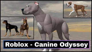 Canine Odyssey - Doberman Pinscher + Pitbull Previews - Roblox Dog Game