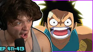 Luffy uses Conqueror's Haki for the first time (one piece)