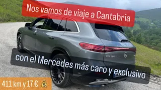 Viaje Madrid-Cantabria 411 km | Mercedes EQS SUV 580 4MATIC | Test Drive | Carga en Destino