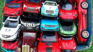 Box Full of Model Cars /Kavasaki Ninja h2r Rolls Royce Wraith, Lamborghini Sian, Maserati MC20