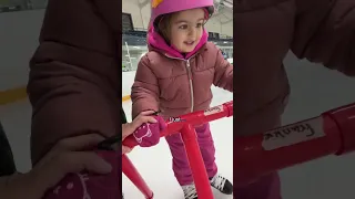 Franki's first time on skates!