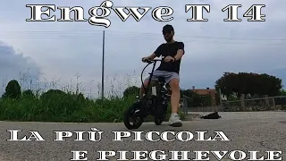 Recensione bici elettrica pieghevole super compatta Engwe T 14