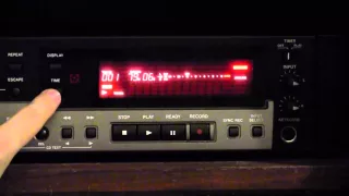 How to operate the Tascam CD-RW900SL CD recorder