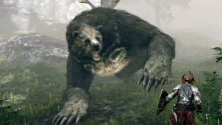 Elden Ring - Secret Giant Bear Boss Fight (4K)