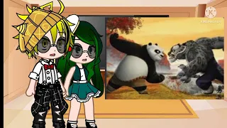 BNHA reaccióna a Poo vs Tai long (Kun fu panda 🐼)