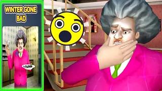 المدرسة الشريرة مرحلة البسكويت | Scary Teacher 3D New Update New Level Winter Gone Bad