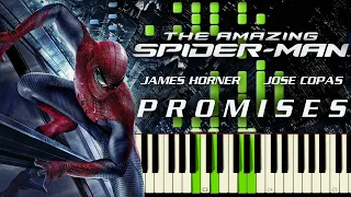 The Amazing Spider-Man - Promises | Ending Scene (Piano Tutorial + Sheet Music + MIDI)