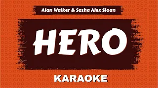 Alan Walker ft.Sasha Alex Sloan - Hero (Lyrics Karaoke) @yogdaftary