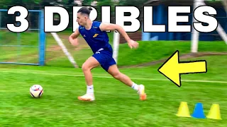 3 Dribles Essenciais para VENCER o DEFENSOR | Tutorial de drible | Easy Dribbling Skills Tutorial