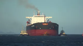 Ship Horn - Horn blast from bulk carrier ship 4K