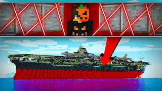 Arkadaşlarım beni SAVAŞ UÇAĞI GEMİSİNE Hapsetti, O yüzden Bende Epik bir intikam aldım - Minecraft