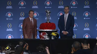 Nick Saban/Jim Harbaugh: FULL Alabama/Michigan Rose Bowl press conference