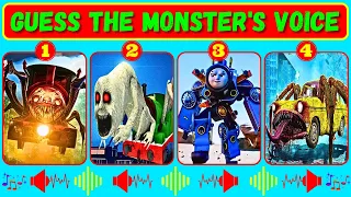 Guess Monster Voice Choo Choo Charles, Cursed Percy, Thomas Skibidi, Car Eater Coffin Dance