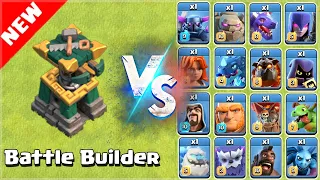 **NEW** Battle Builder Hut vs All Troops - Clash of Clans