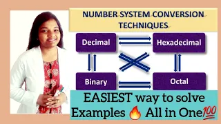 Number System Conversion Shortcut Tricks in Hindi🔥 Binary Decimal Octal Hexadecimal Computer Science