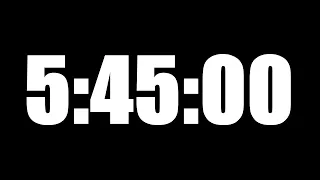 5 HOUR 45 MINUTE TIMER • 345 MINUTE COUNTDOWN TIMER ⏰ LOUD ALARM ⏰