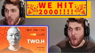 Two.H 🇰🇷 | GBB 2021 | Solo Elimination (REACTION)