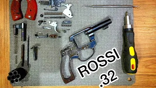 Rossi .32 modelo 20, desmontagem completa, limpeza e montagem com lubrificação.