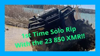 23 CanAm Outlander 850 XMR Solo Rip!!