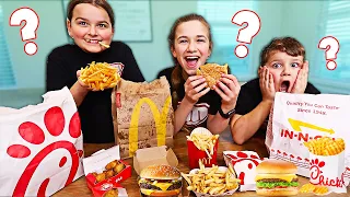 GUESS The FAST FOOD Restaurant Challenge!! Winner Wins $1000!! | JKREW