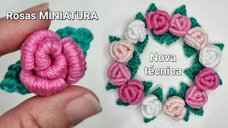 Flor de crochê - TÉCNICA NOVA