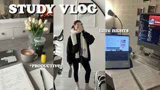 Study Vlog ✨ being productive, living alone , med school exams, studying, placement +more