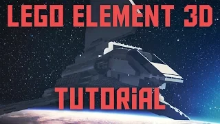 LEGO Element 3D tutorial - Space Scene