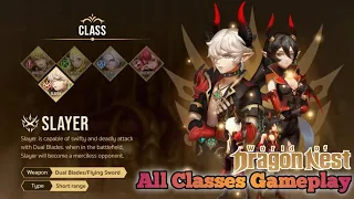 All Classes Gameplay & Skill WORLD OF DRAGON NEST Mobile (CN Version)