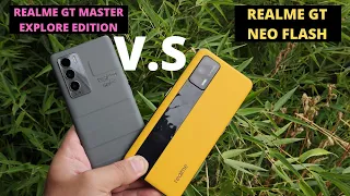 REALME GT MASTER EXPLORE  ( V.S ) REALME GT NEO FLUSH EDITION, SPEED TEST PERFORMANCE TEST  CAMERA