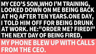 My CEO's son, a new hire, looked down on me, a long-time skilled employee, saying "Order me? Fired!"