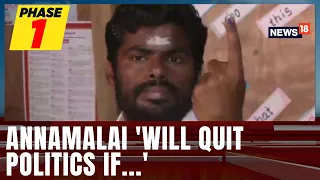 Lok Sabha Elections 2024 | Tamil Nadu BJP Chief Annamalai Casts His Vote For 'Change' | N18V