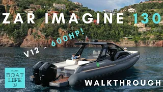 ZAR Imagine 130 - Yacht Tour/Twin Mercury V12 600HP RIB!!!