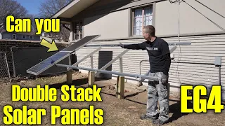 10 Solar Panels on a 4 Panel Rack HAHAHAHAAAA!!!!!