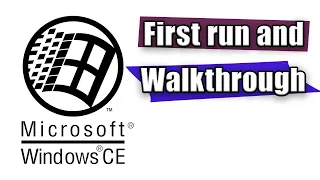 Windows CE Handheld PC Professional Edition first run and walkthrough