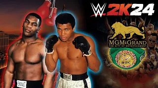 WWE 2K24 MUHAMMAD ALI VS MIKE TYSON (WBC CHAMPIONSHIP)