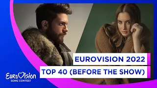 Eurovision Song Contest 2022 - Top 40 (Before the Show) (WITH COMMENTS)