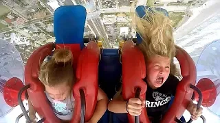 Scared Kids | Funny Slingshot Ride Compilation