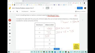 Unit 6: Lesson 17 Practice Problem #1