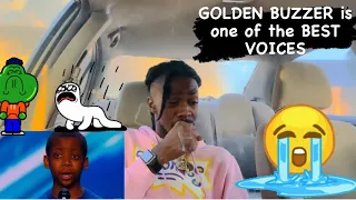 GOLDEN BUZZER is one of the BEST VOICES ( AMERICAN REACTION VIDEO) 🤦🏾‍♂️😩idk why I started crying