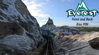 Expedition Everest - Disney's Animal Kingdom Theme Park - Front and Back Row POV [4K]