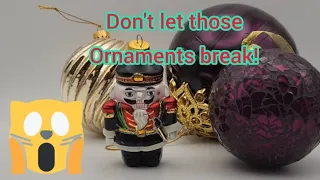 How to wrap your Christmas ornaments for storage or shipment in 65 sec #christmas #howto #tutorial