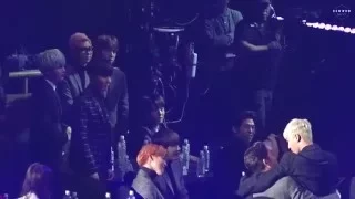 160217 가온케이팝어워드 방탄소년단 REACTION to BIGBANG