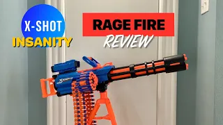 X-Shot Insanity RAGE FIRE Full Review - With Firing Demo and FPS Test!  #nerfreview