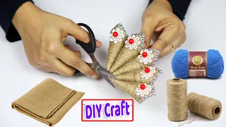 Easy Beautiful DIY Jute Craft Ideas | Home Decorating Ideas Handmade with Jute/Jute Craft Making