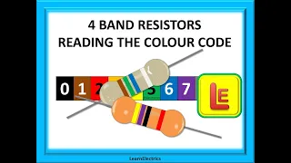 4 BAND RESISTOR COLOUR CODE. Learn how to read the resistor colour code correctly.