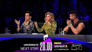 Incredibil, ce voce! 😮 Next Star, Sâmbătă, de la 20:00, la Antena 1!